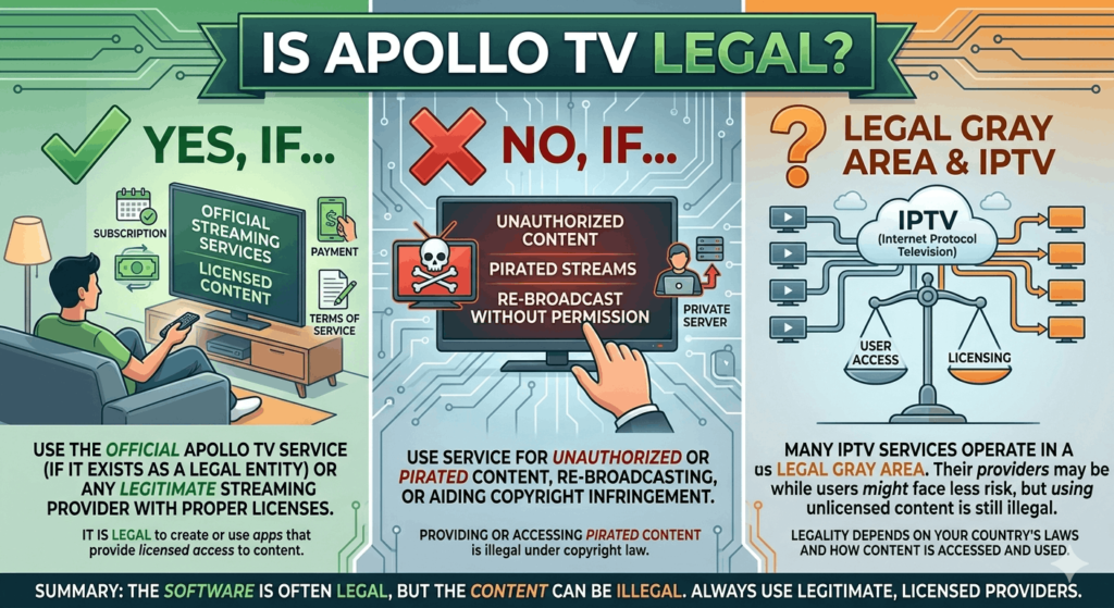 is apollo tv legal​